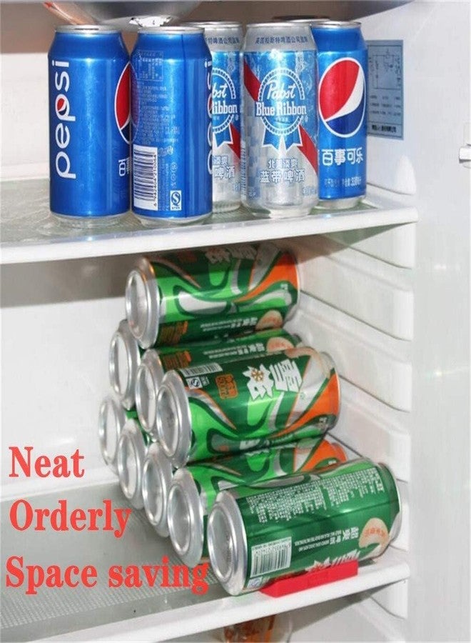 هاري حصيرة سيليكون لتكديس الزجاجات من هاري - منظم ثلاجة لتكديس الزجاجات والعلب والبيرة والمشروبات الغازية - رف حامل مانع للانزلاق - أسود (أسود) - Image 5